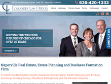 Tablet Screenshot of collanderlaw.com
